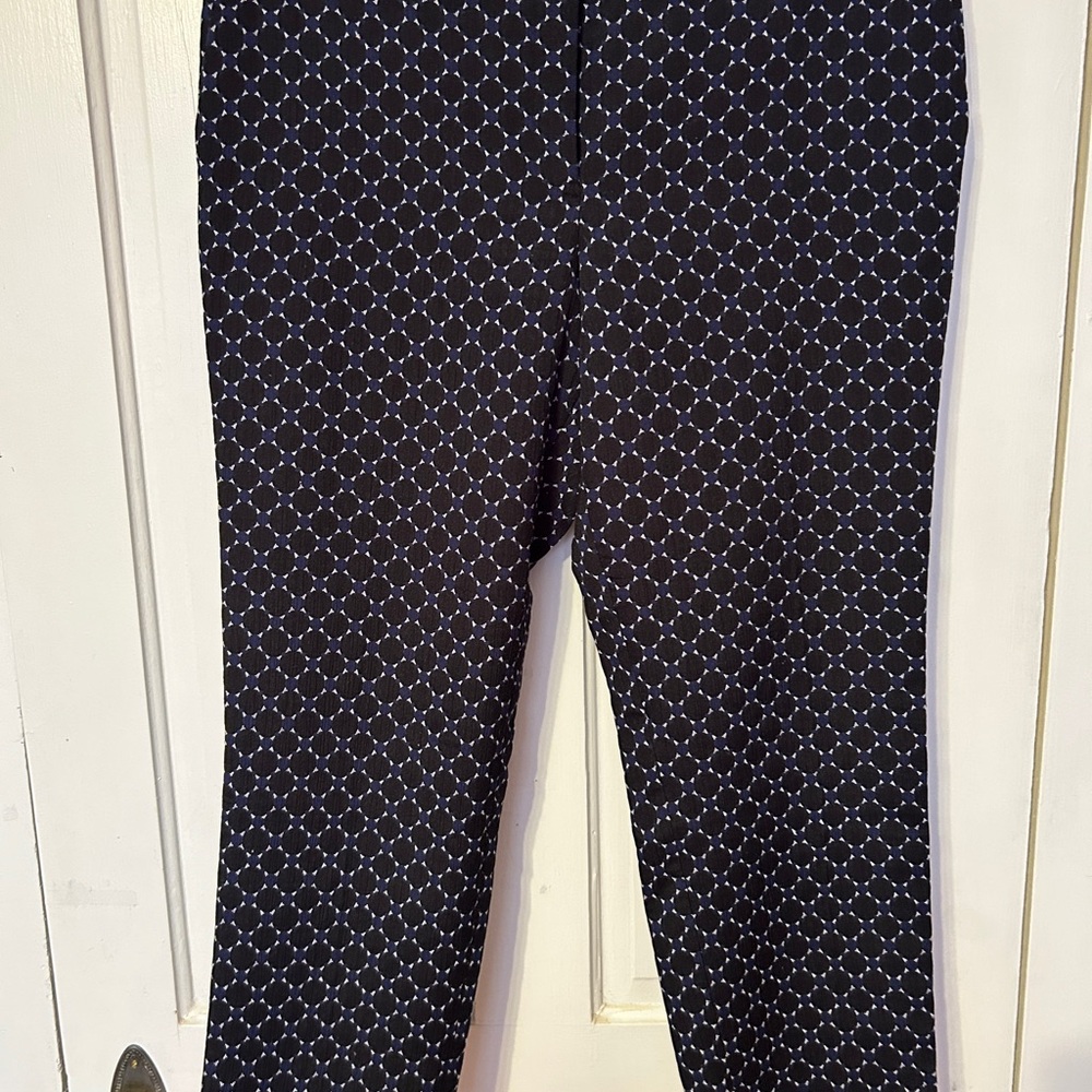 Ann Taylor Black, Navy and White Trousers Devin Fit